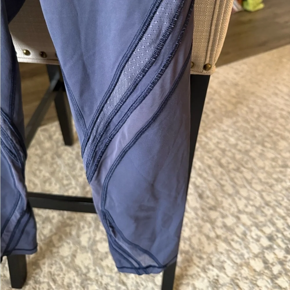 Lululemon High Times Metta High Rise Legging 7/8 Length Pant, Purple, 8